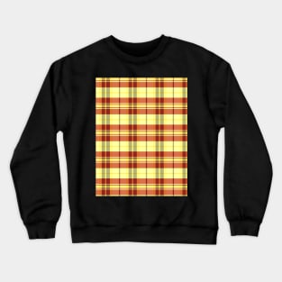 Sunset and Sunrise Aesthetic Arable 1 Hand Drawn Textured Plaid Pattern Crewneck Sweatshirt